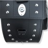 Motorrad Schwarzes Leder Große Satteltaschen (Paar) C5B