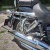Honda VT750 C4 RC50 (2008-2018) Shadow Chrome Rear Crash Bars / Saddlebag Guards